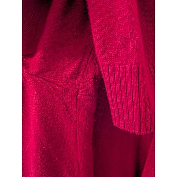 Talbots Woman Berry Pink Open Front Cardigan Sweater Plus Size 3X Magenta Knit - Picture 6 of 10